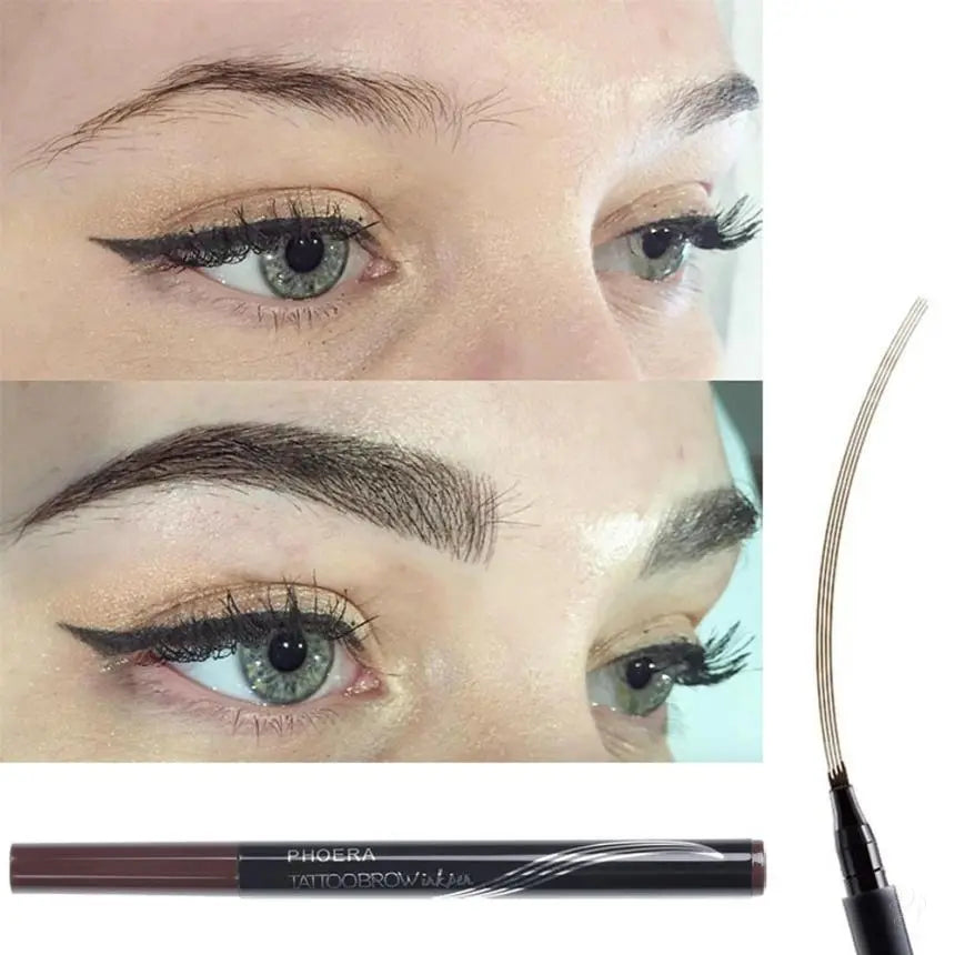 New Long Lasting Ultra-Fine Four-Comb Eyebrow Pencil CJ