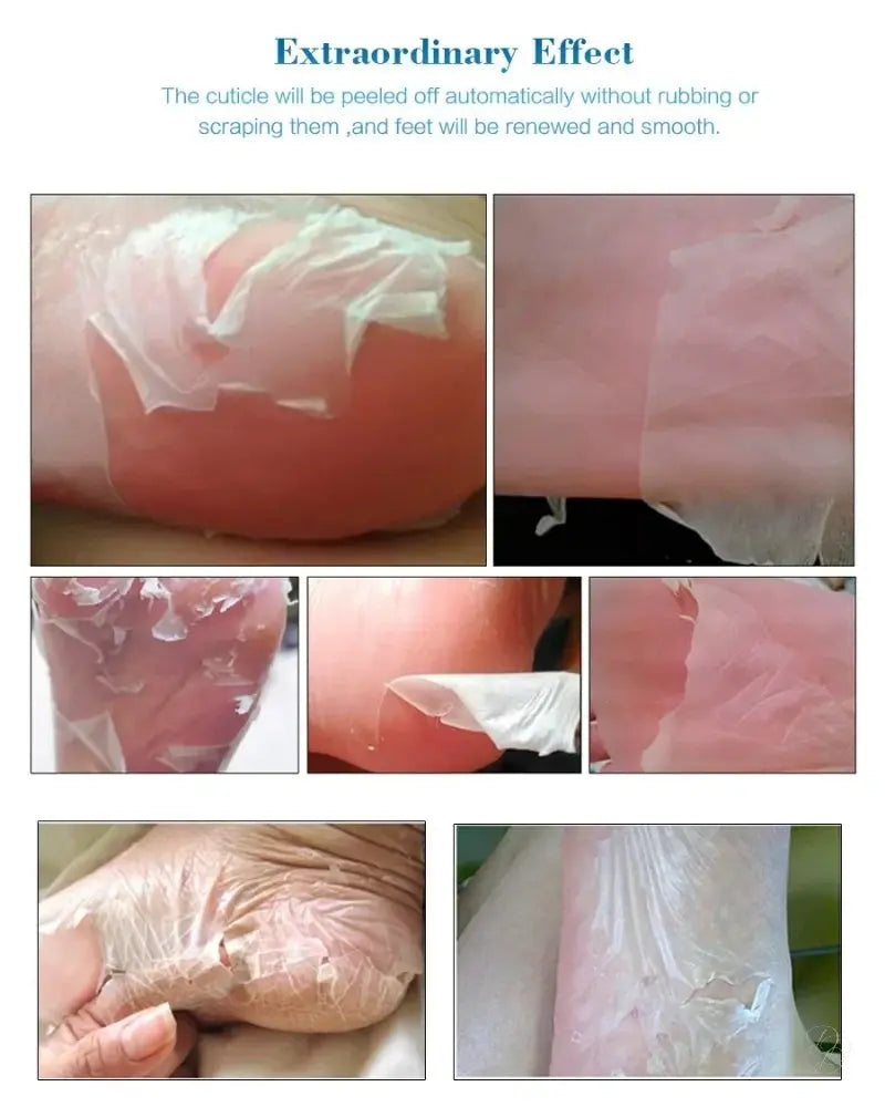 Exfoliating Foot Mask Foot SPA Pedicure Socks Removing Dead Skin Whitening Heels Feet Peeling Anti Cracked Foot Skin Care CJ