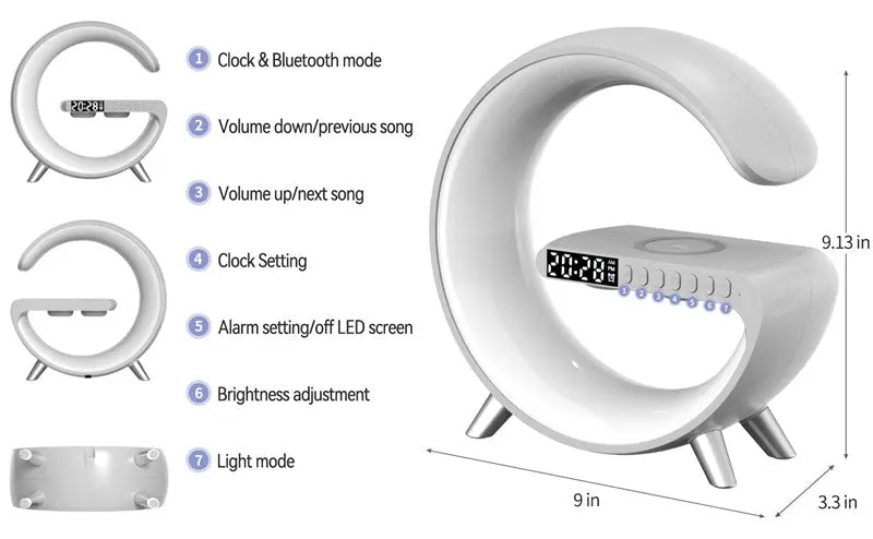 New Intelligent G Shaped LED Lamp Bluetooth-Wireless Atmosphere Lamp CJ