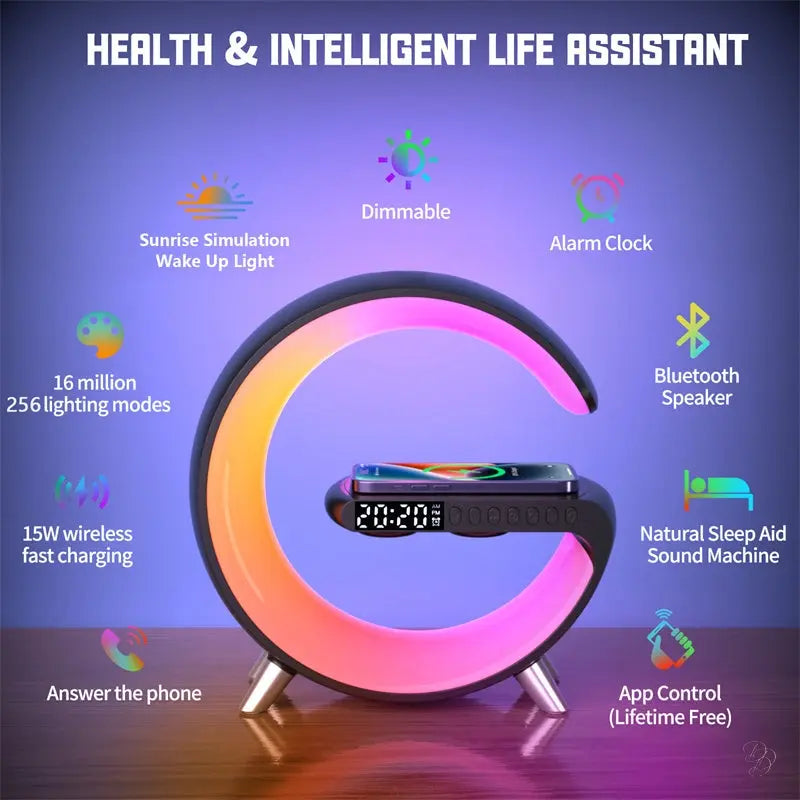 New Intelligent G Shaped LED Lamp Bluetooth-Wireless Atmosphere Lamp CJ