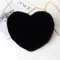 Heart-Shaped Plush Shoulder Bag | The "Dazzle" Comfort Collection CJ
