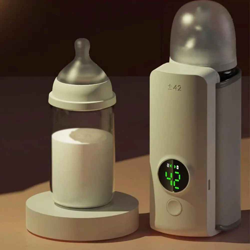 🍼 Warm Bottles Anywhere—Rechargeable Portable Bottle Warmer for On-the-Go Baby Feeding