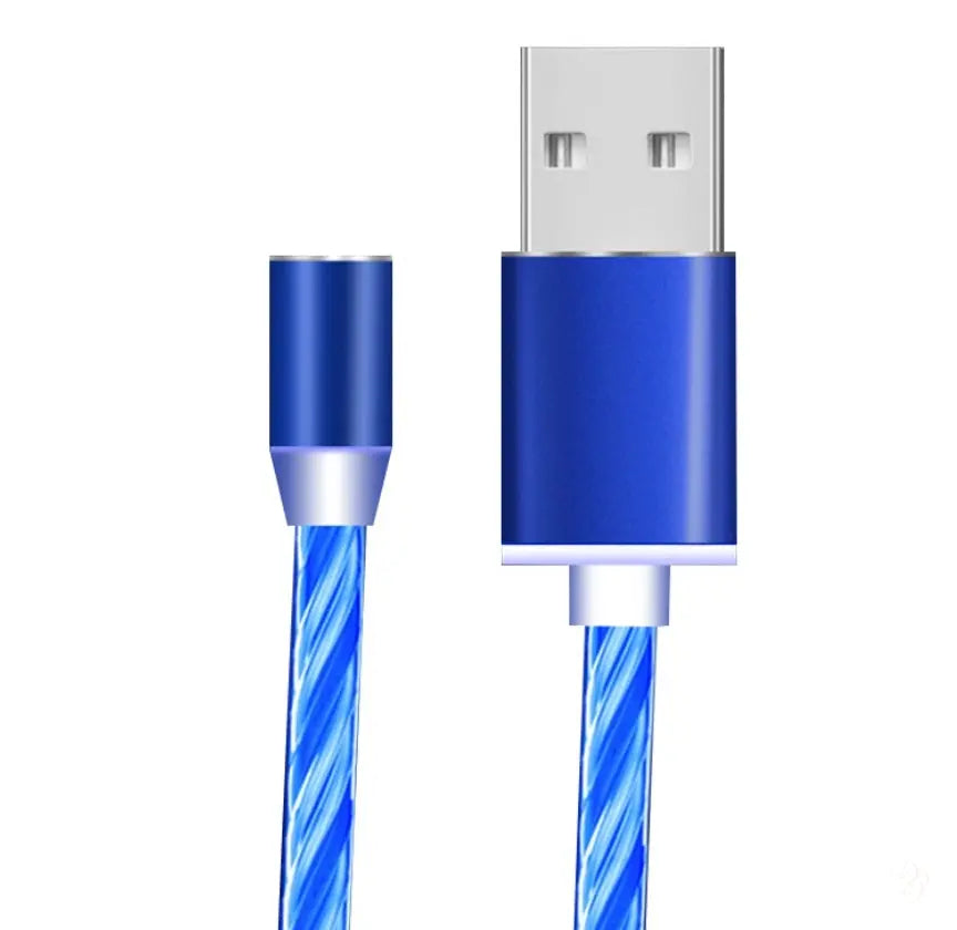 LED Magnetic Charger Cable – Fast Charge for iPhone/Android/Type‑C CJ