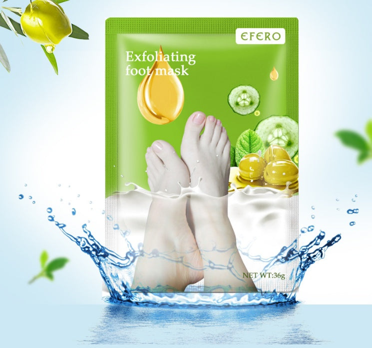 Exfoliating Foot Mask Foot SPA Pedicure Socks Removing Dead Skin Whitening Heels Feet Peeling Anti Cracked Foot Skin Care CJ