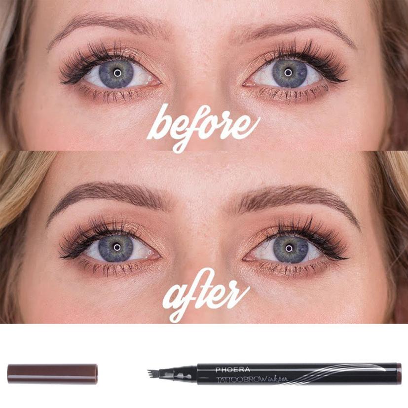 New Long Lasting Ultra-Fine Four-Comb Eyebrow Pencil CJ