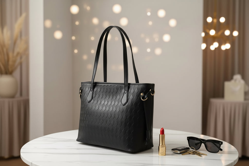 Woven Pattern Tote Bag Woven Pattern Tote Bag
