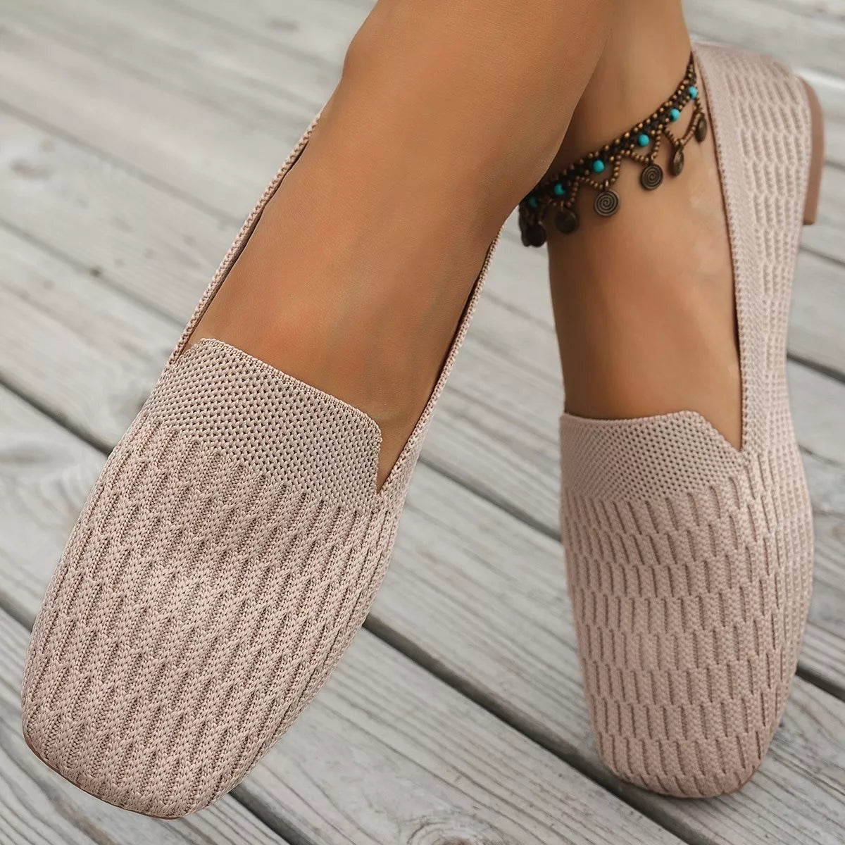 👟 Square Toe Slip-Ons – Effortless Style, Everyday Comfort