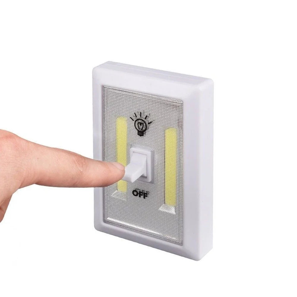Wireless COB LED Switch Lights – 2-Pack Battery-Operated Wall Lamps (80 Lumens)