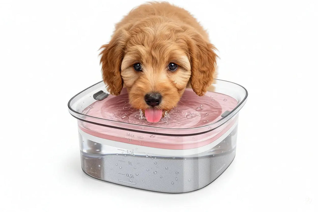 "The Dazzling 2L No-Spill Slow-Feeder: Hydration Made Spotless" CJ