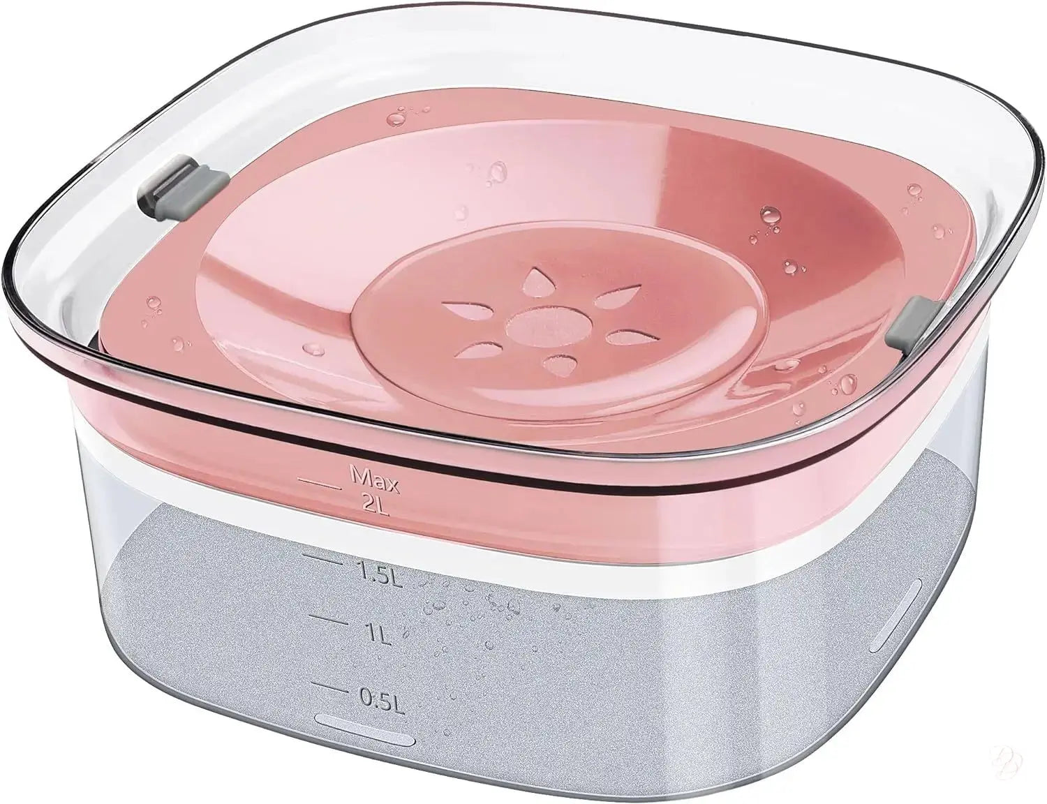 "The Dazzling 2L No-Spill Slow-Feeder: Hydration Made Spotless" CJ
