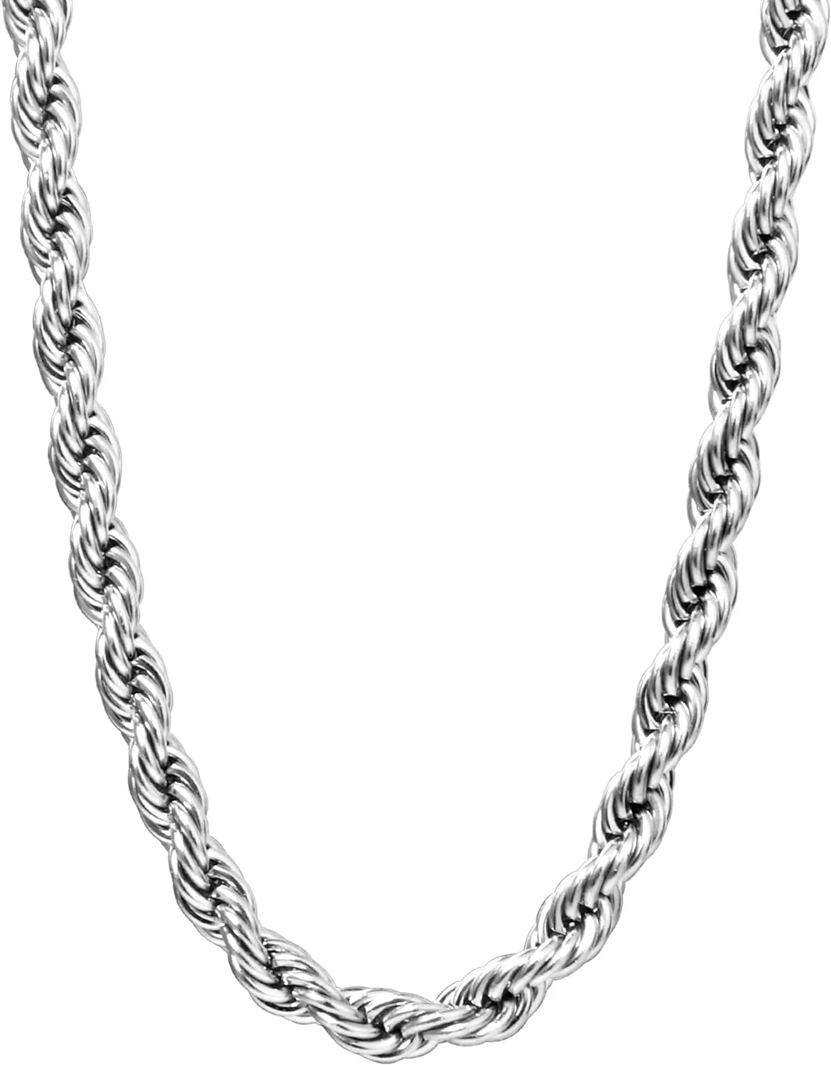 Gold Rope Chain for Men 2.5Mm 3Mm 4Mm 18K Gold Plated Stainless Steel Rope Chain Necklace for Men & Women