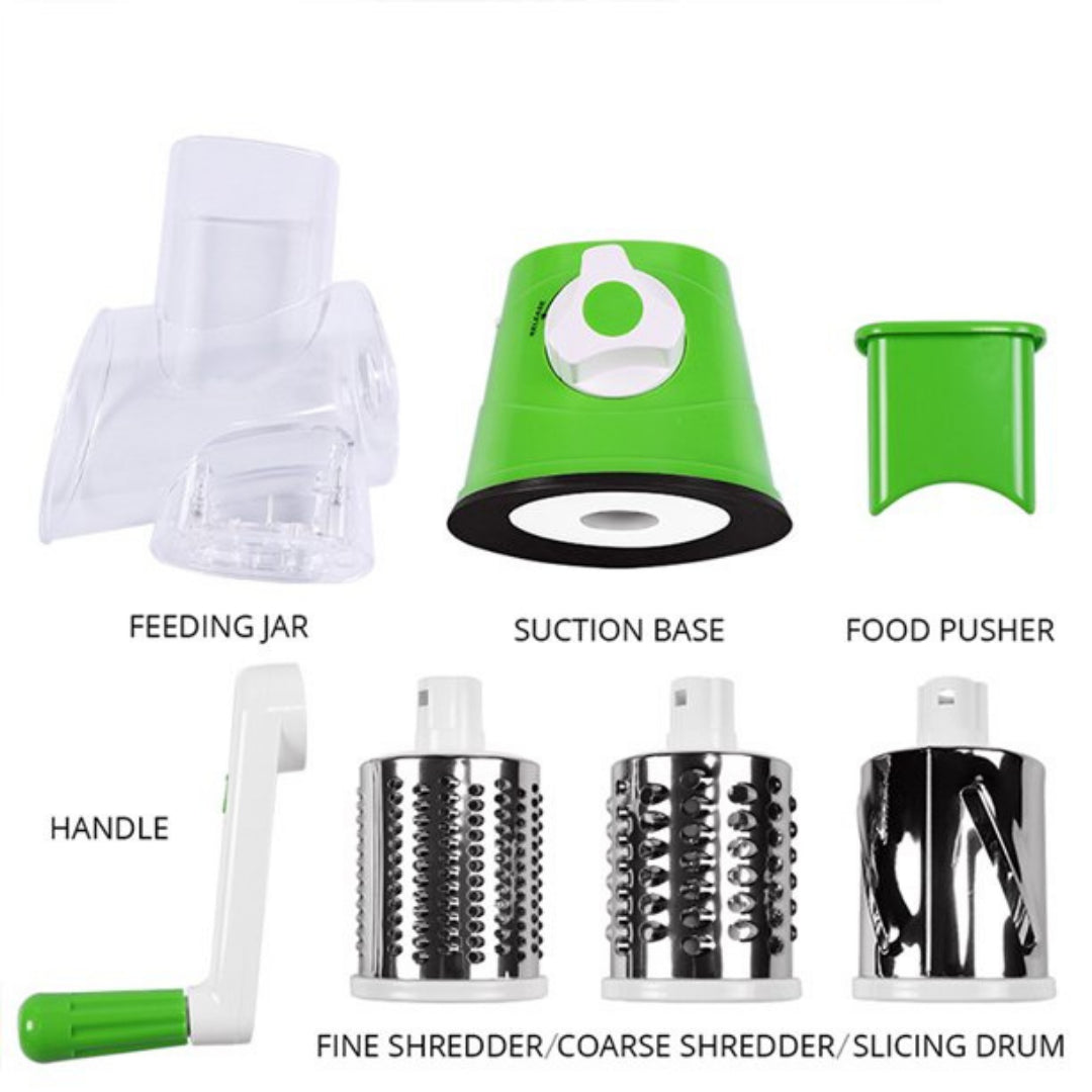 Manual Rotary Cheese Grater with Handle