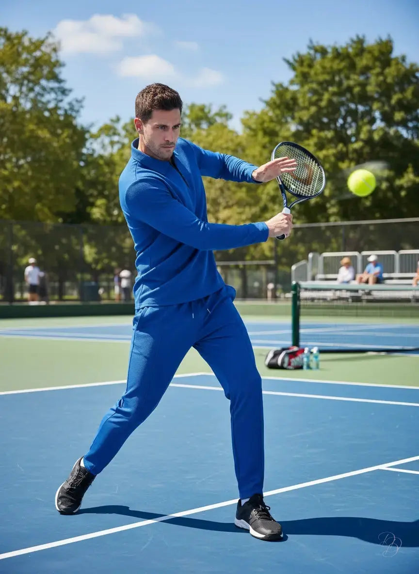 Men's Full Size Long Sleeve Top and Pants Set Plus Size Trendsi