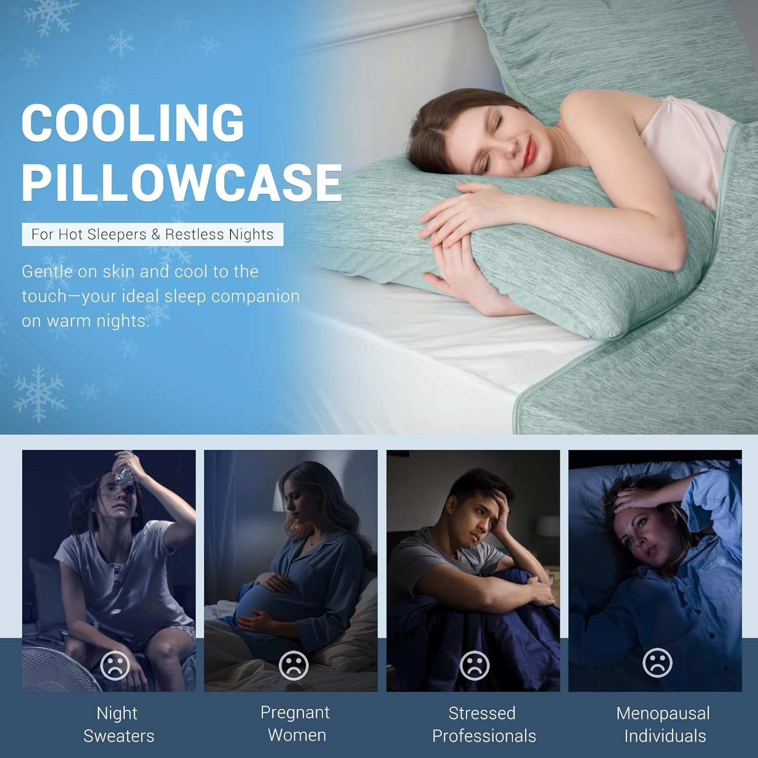 Cooling Pillowcases for Hot Sleepers,