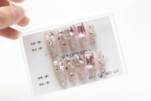Butterfly Armor Press‑On Nails – Ultra‑Thin, Seamless, Sweet INS Style CJ