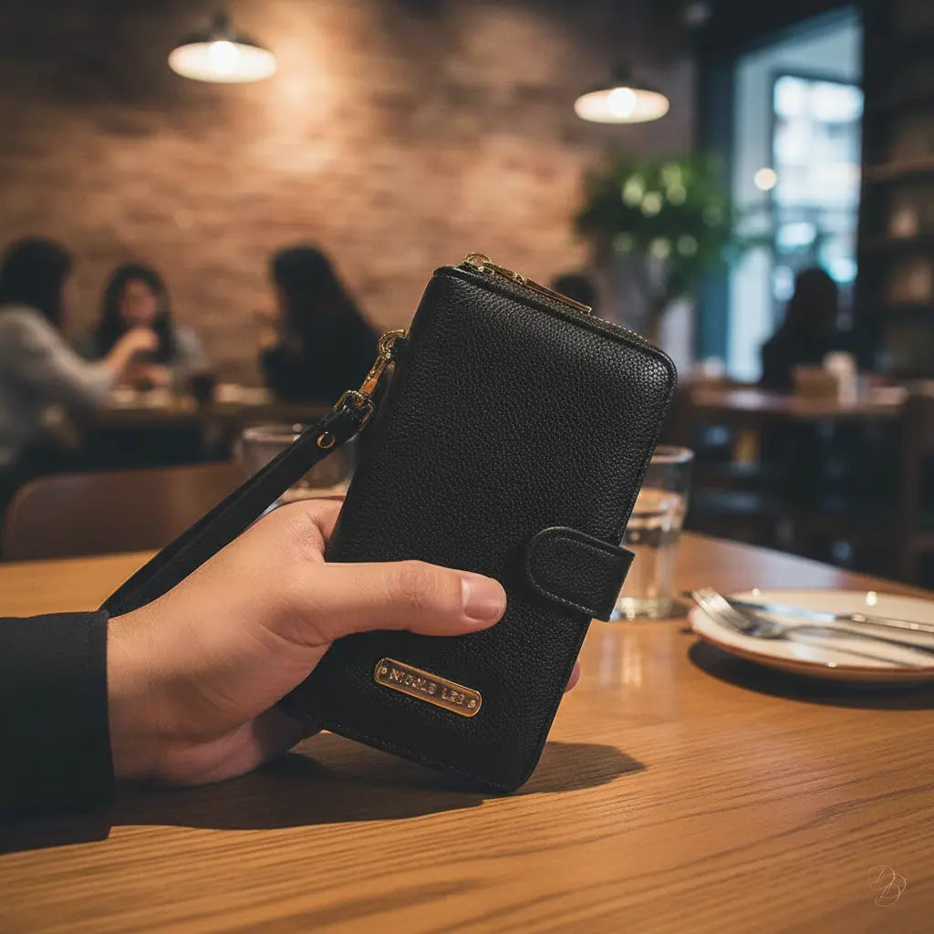 Dazzling 2-in-1 Crossbody Phone Case & Wallet - Vegan Leather Trendsi