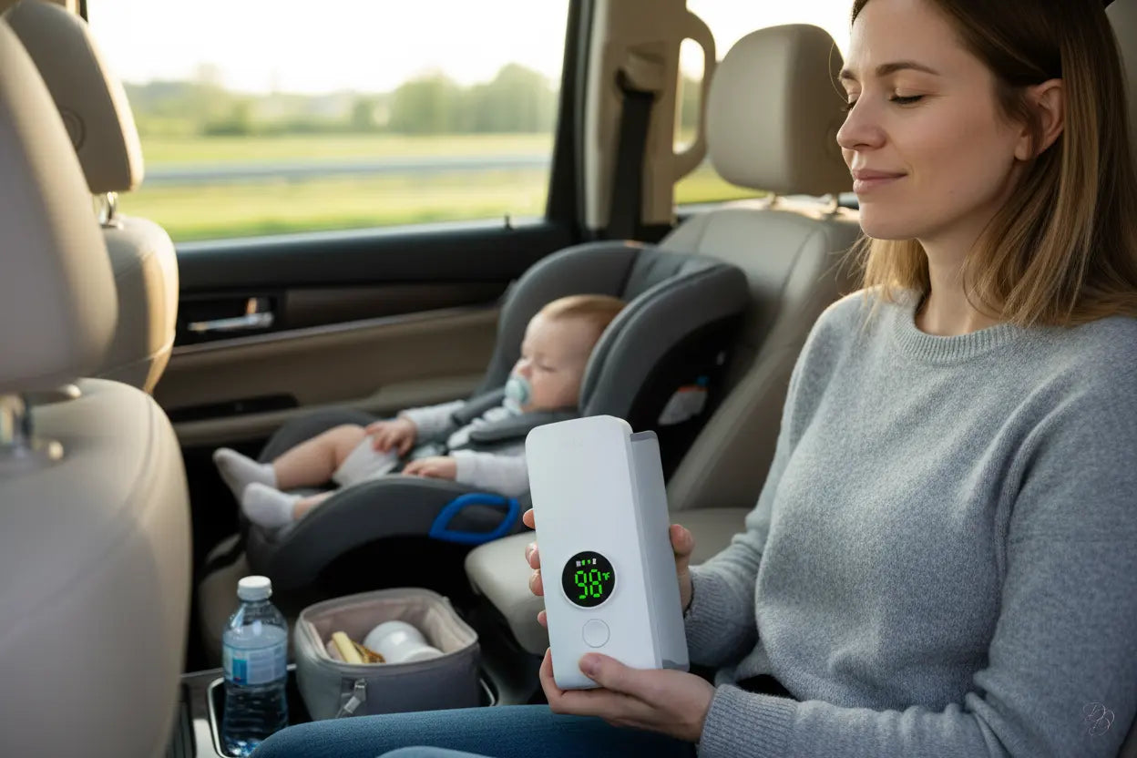 Portable Wireless Baby Bottle Warmer – USB Rechargeable & Travel-Ready