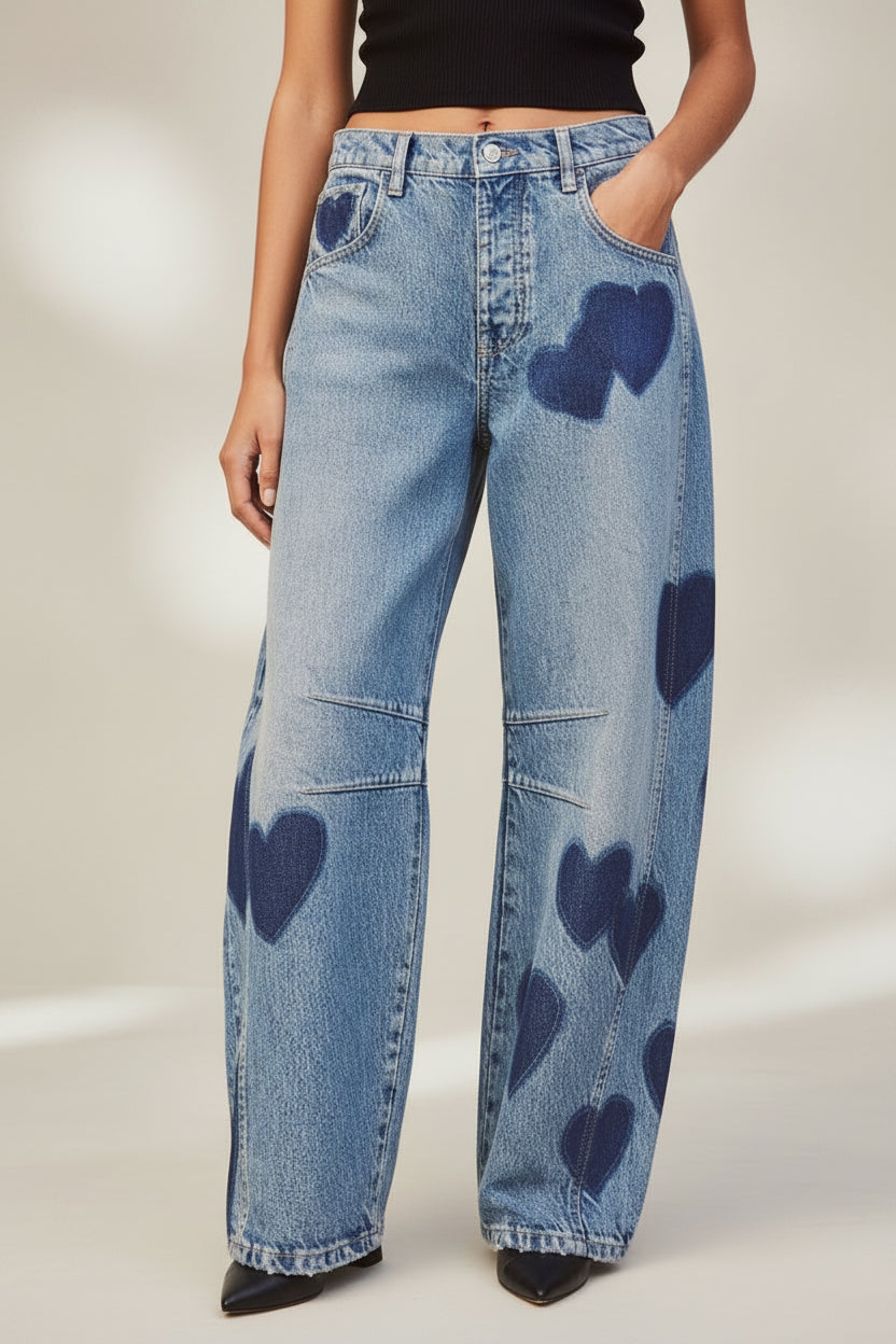 Mid Rise Wide-Leg Jeans Mid Rise Wide-Leg Jeans