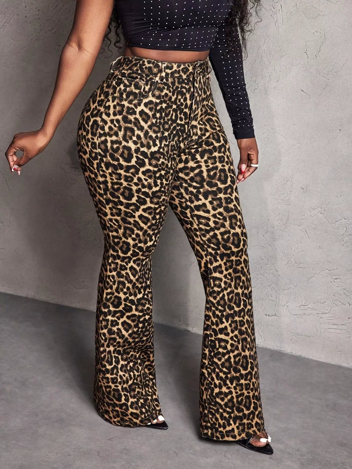🐆 Leopard Print Wide-Leg Pants – Unleash Your Wild Side