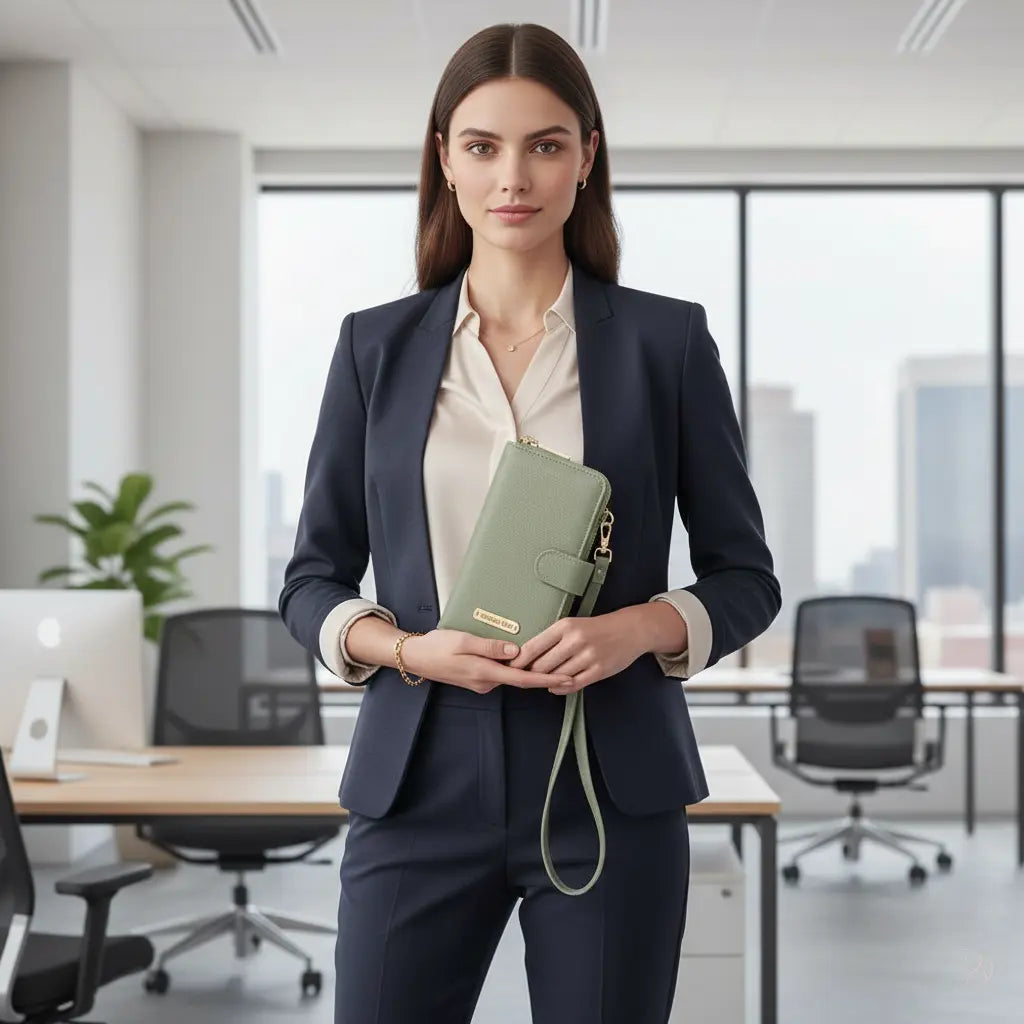 Dazzling 2-in-1 Crossbody Phone Case & Wallet - Vegan Leather Trendsi