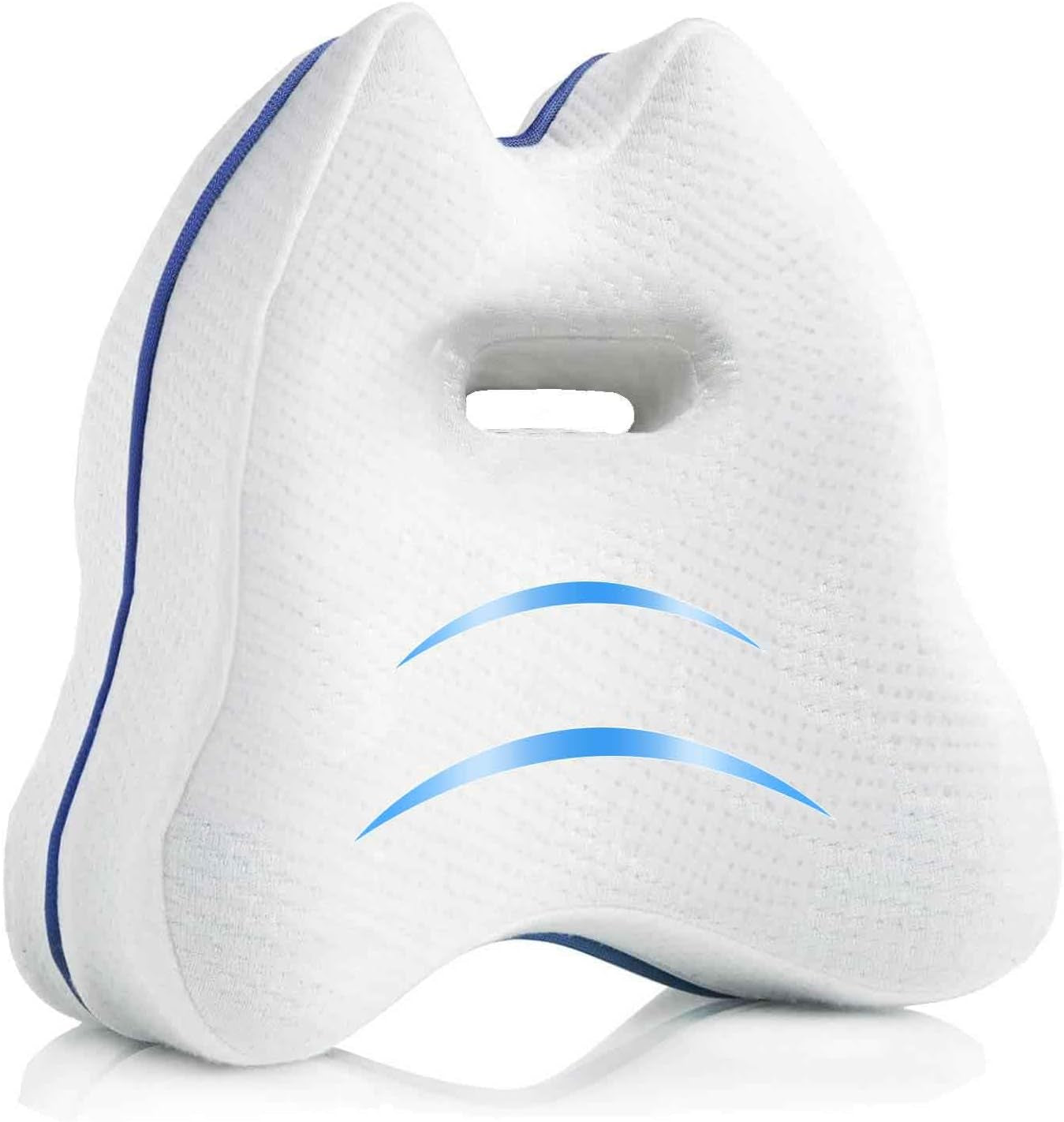 💤 Orthopedic Knee Pillow for Side Sleepers – Memory Foam Leg & Thigh Support