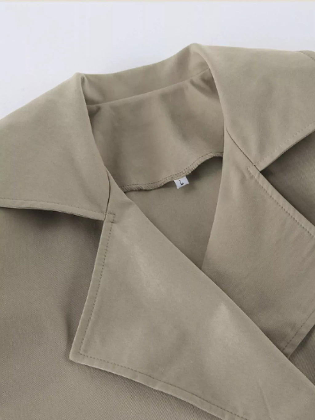Chic Double-Breasted Belted Trench Coat Chic Double-Breasted Belted Trench Coat