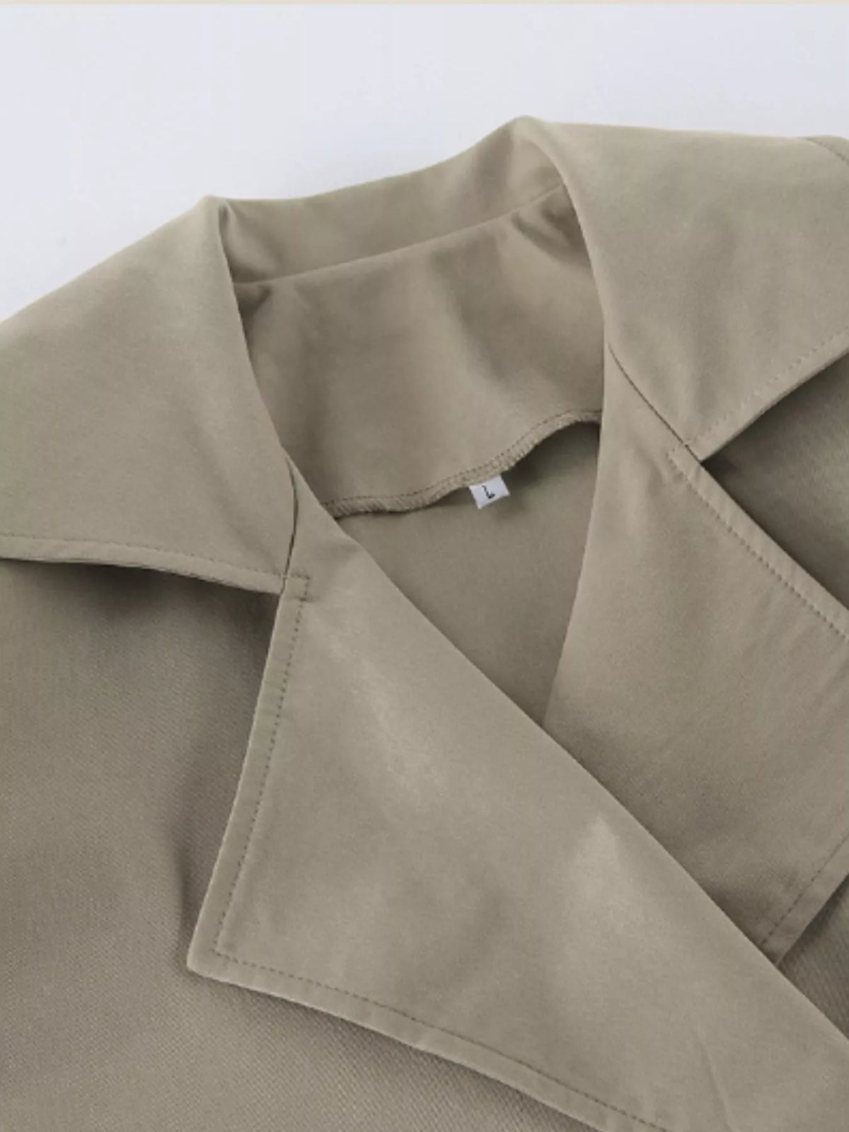 Chic Double-Breasted Belted Trench Coat Chic Double-Breasted Belted Trench Coat
