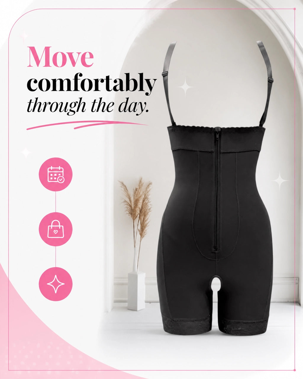 Shapewear Curve Confidence Zip‑Up Under‑Bust Shaping Bodysuit Curve Confidence Zip‑Up Under‑Bust Shaping Bodysuit - Dias Dazzling 