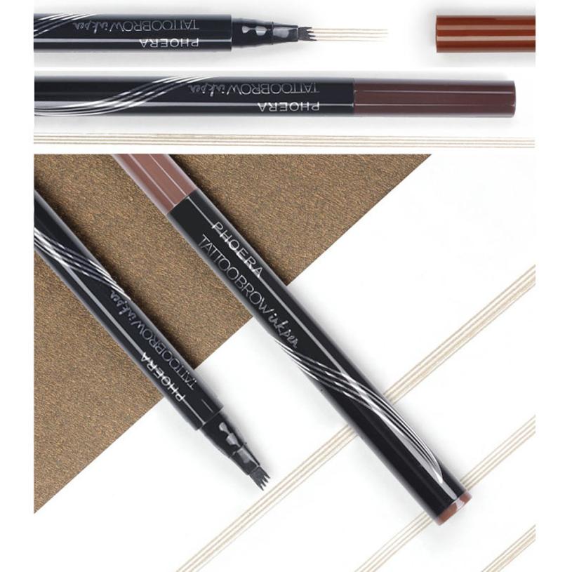 New Long Lasting Ultra-Fine Four-Comb Eyebrow Pencil CJ
