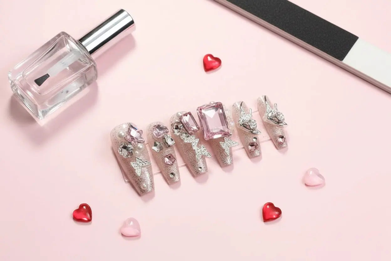 Butterfly Armor Press‑On Nails – Ultra‑Thin, Seamless, Sweet INS Style CJ