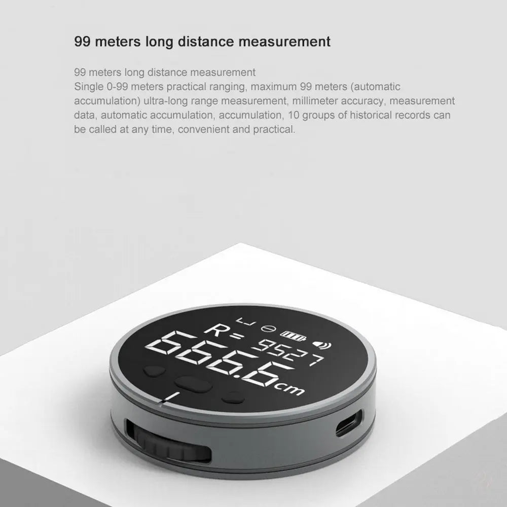 Precision Digital Measuring Ruler – 99m High-Definition Electronic Tape CJ