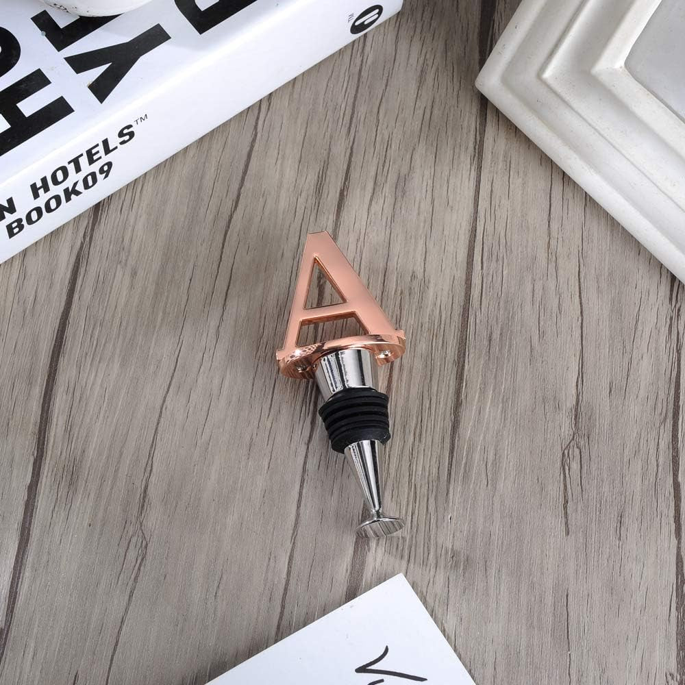 Prosecco Stopper - Personalized Rose Gold Wine Stopper