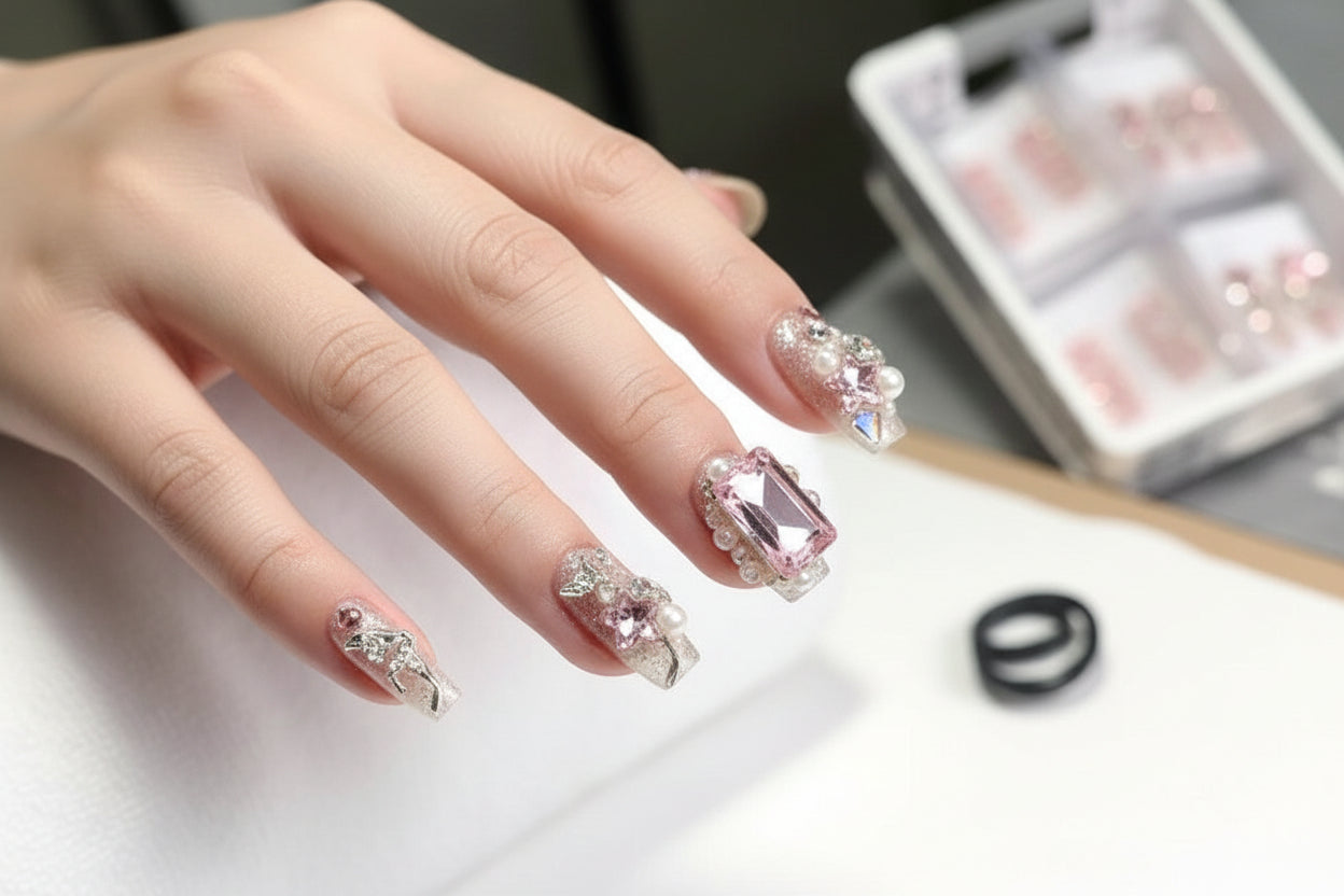 Butterfly Armor Press‑On Nails – Ultra‑Thin, Seamless, Sweet INS Style