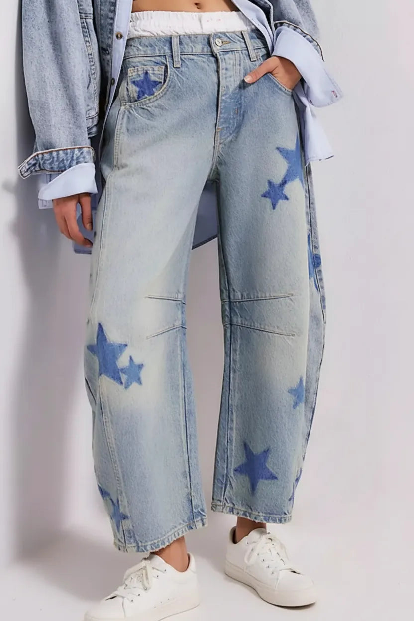 Mid Rise Wide-Leg Jeans Mid Rise Wide-Leg Jeans
