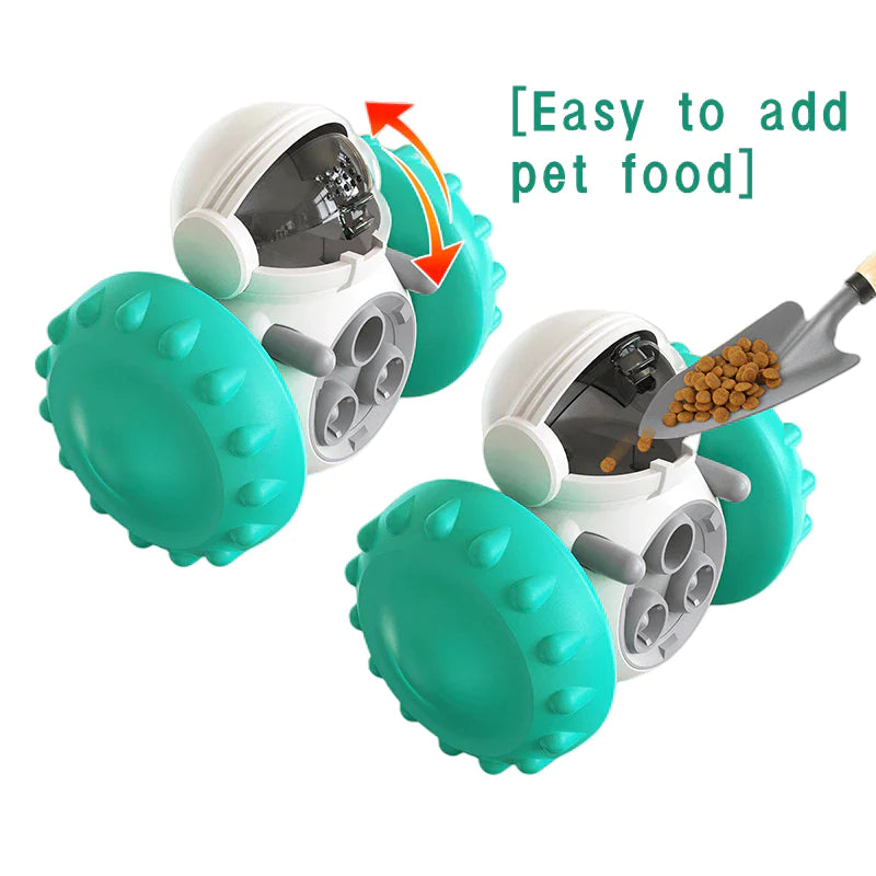 Dog Puzzle Toys Pet Food Interactive Tumbler Slow Feeder Funny Toy -Treat Dispenser for, Dogs & Cats