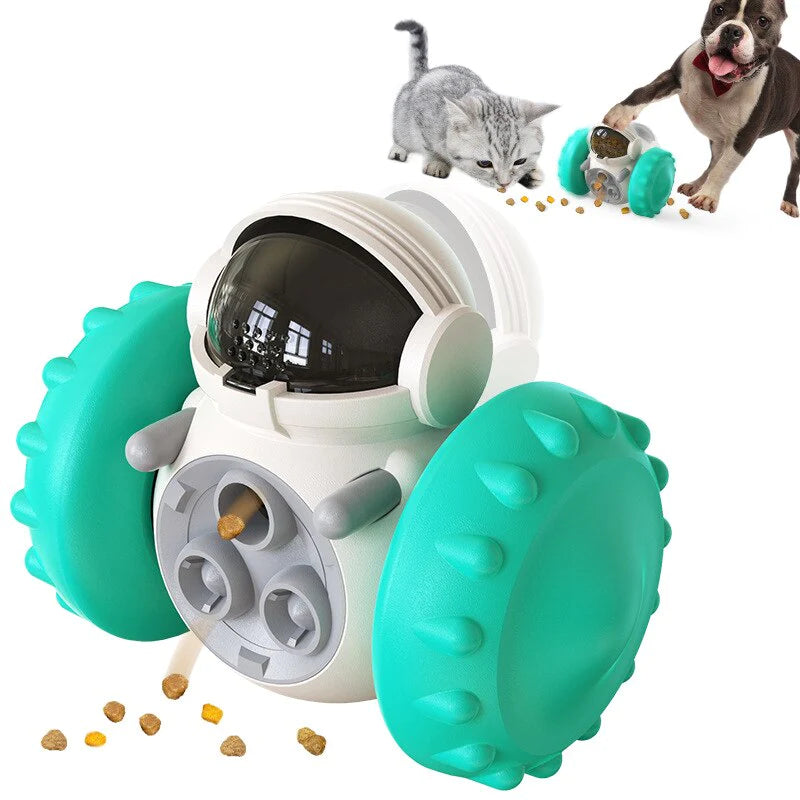 Dog Puzzle Toys Pet Food Interactive Tumbler Slow Feeder Funny Toy -Treat Dispenser for, Dogs & Cats