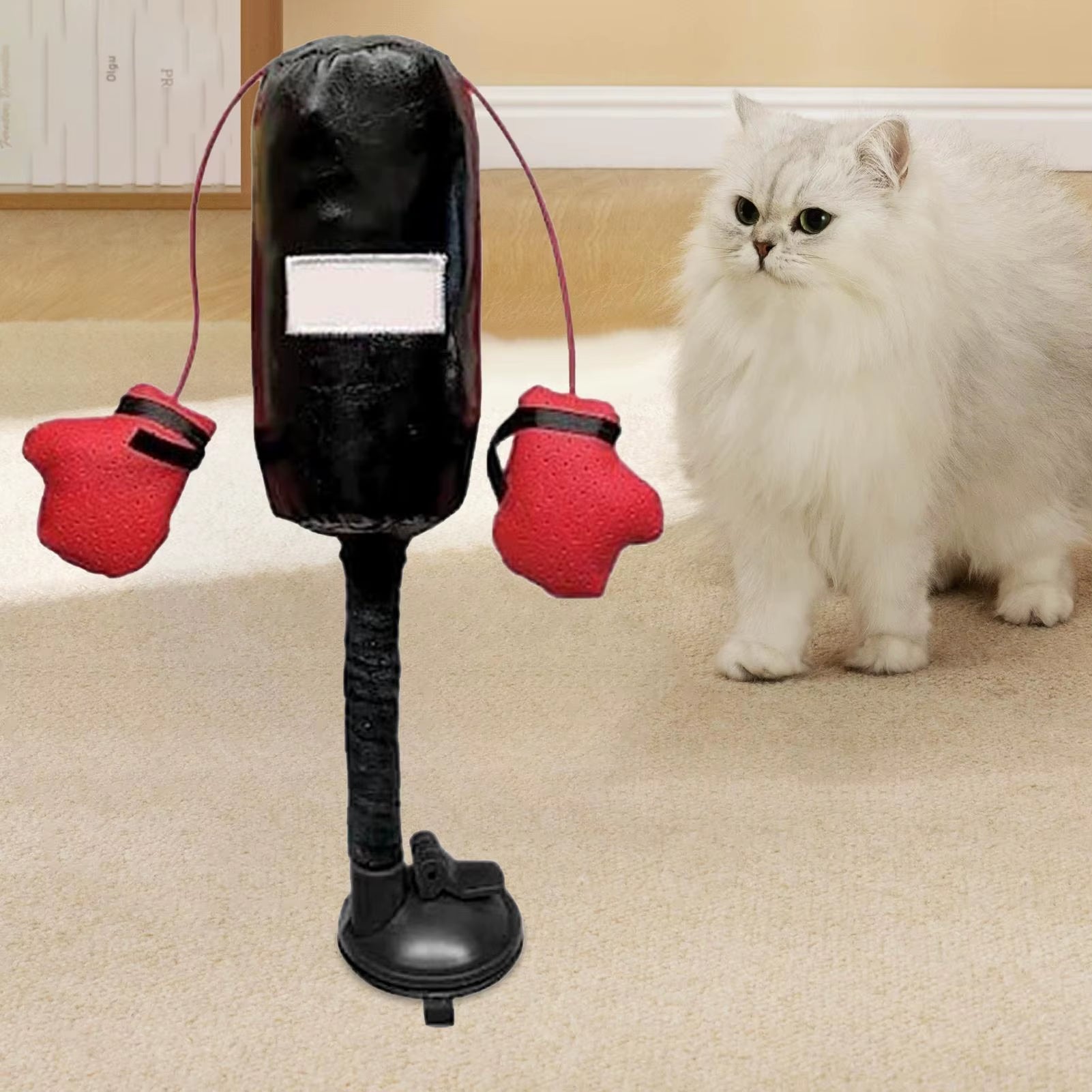 Cat Punching Bag Toy Boxing Gloves Interactive Toys Pet Supplies