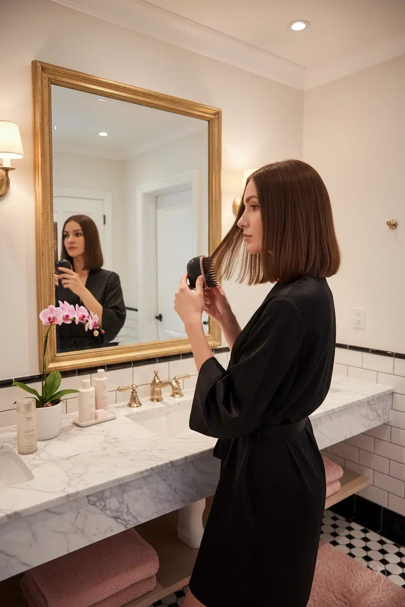 Trendy Travel Mini Hair Straightening Comb – Wireless, Portable & Multifunctional