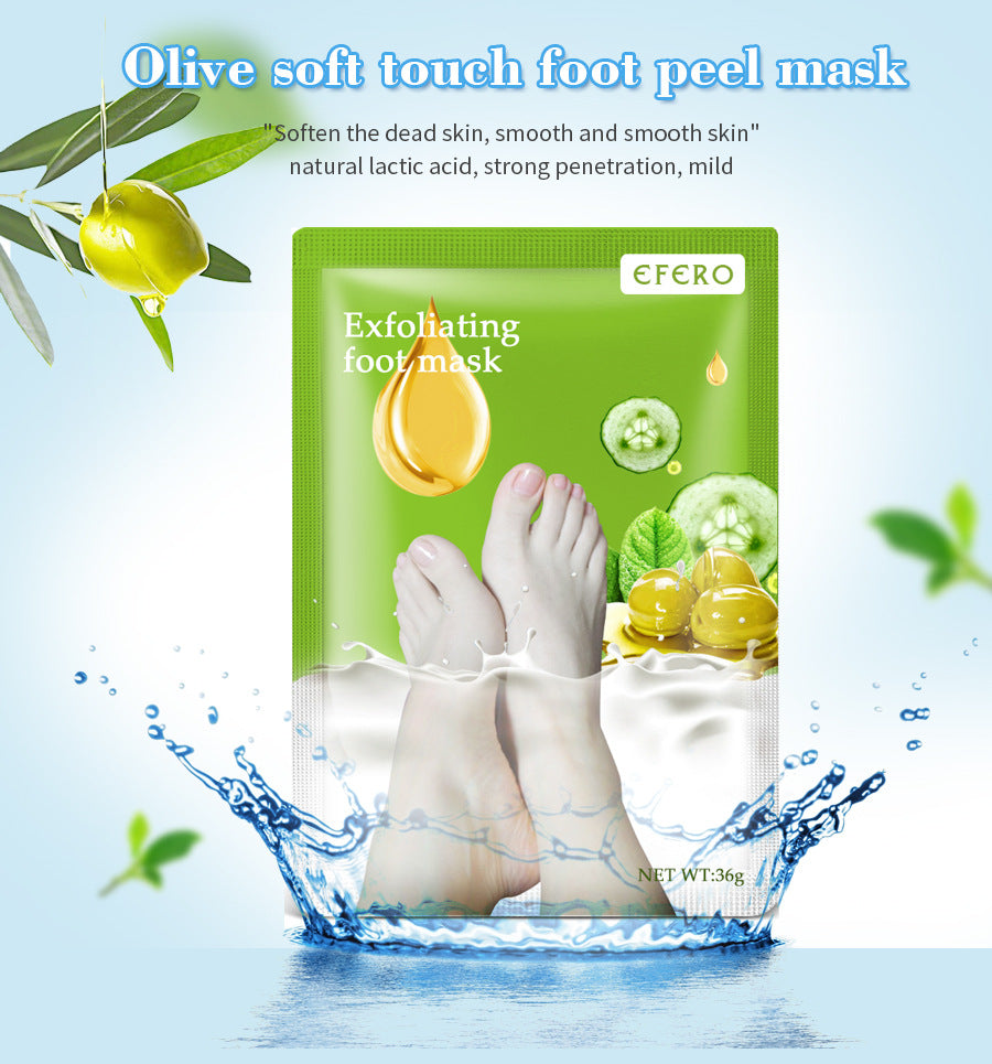 Exfoliating Foot Mask Foot SPA Pedicure Socks Removing Dead Skin Whitening Heels Feet Peeling Anti Cracked Foot Skin Care CJ