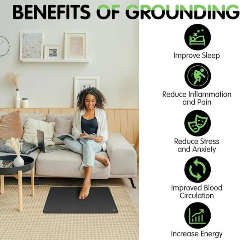 🌍 Grounding Mat for Sleep & Recovery – Reconnect, Recharge, Restore