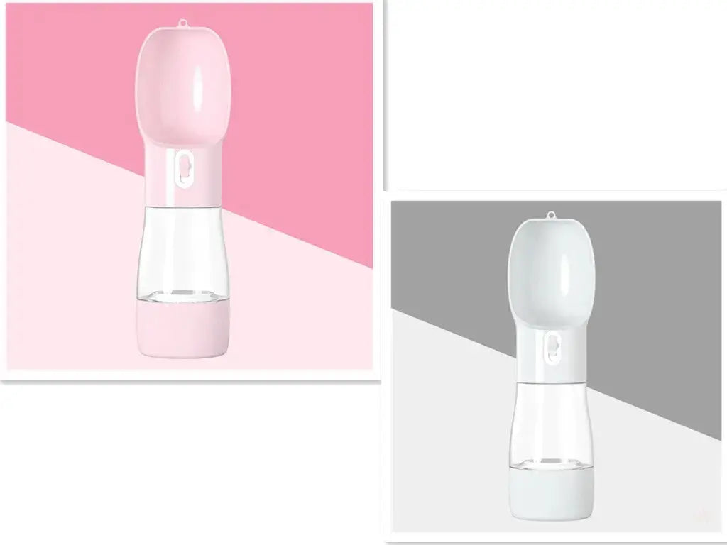 "2-in-1 "No-Mess" Pet Portable Water & Snack Dispenser for Adventures Leak-Proof CJ