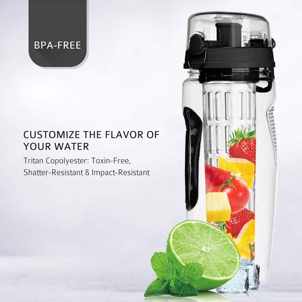 Dias Discoveries Embrace Your Blend – 32oz Fruit Infuser Bottle CJ