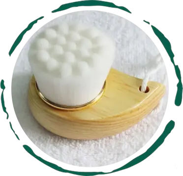 Facial Brush with Bamboo Handle DC-BeNat