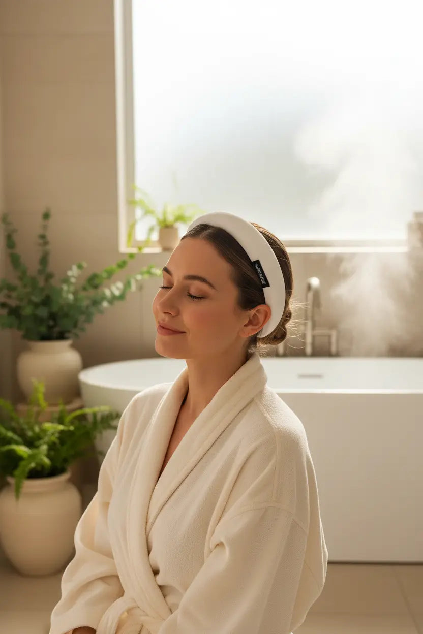 Solid Wide Polyester Spa & Style Headband Trendsi