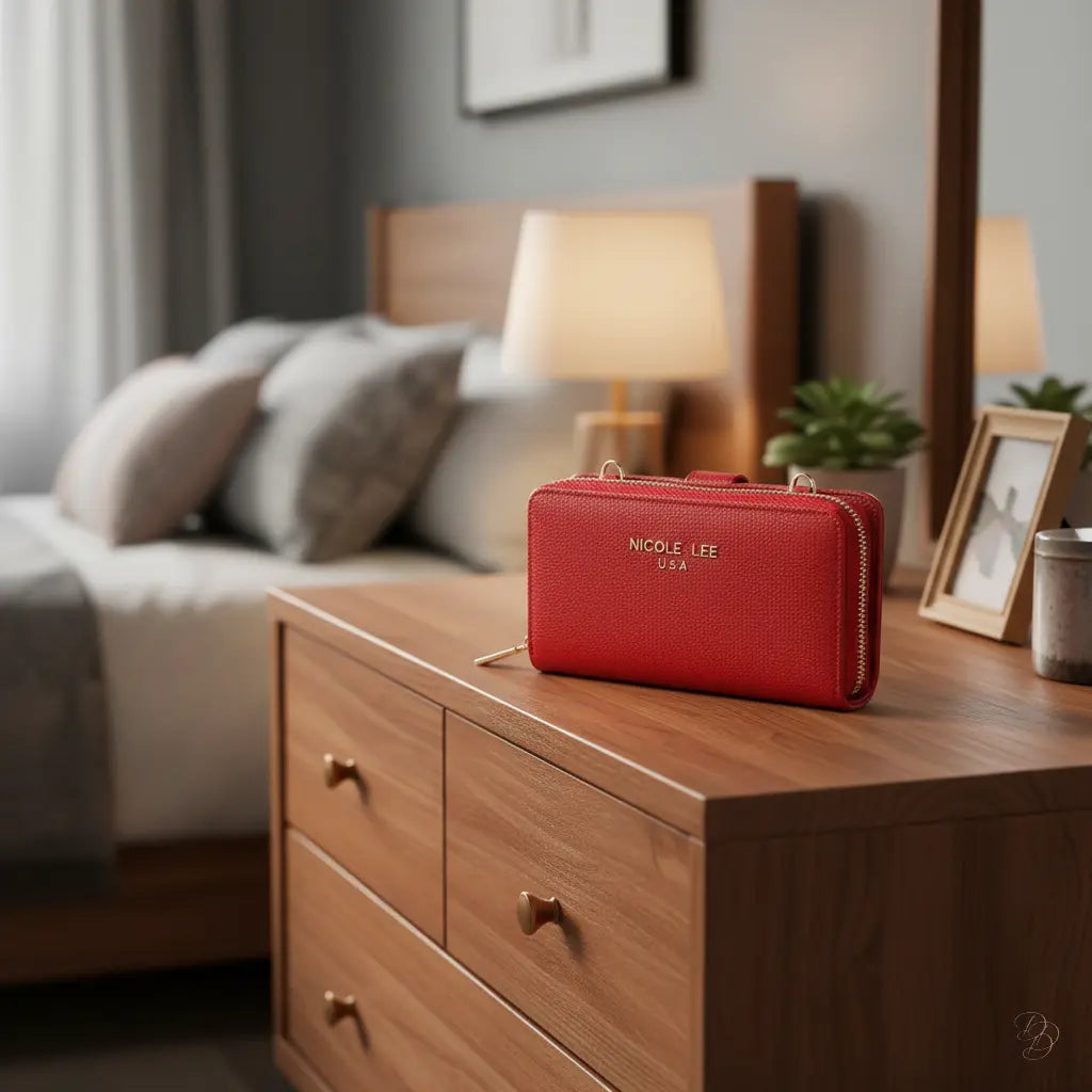 Dazzling 2-in-1 Crossbody Phone Case & Wallet - Vegan Leather Trendsi