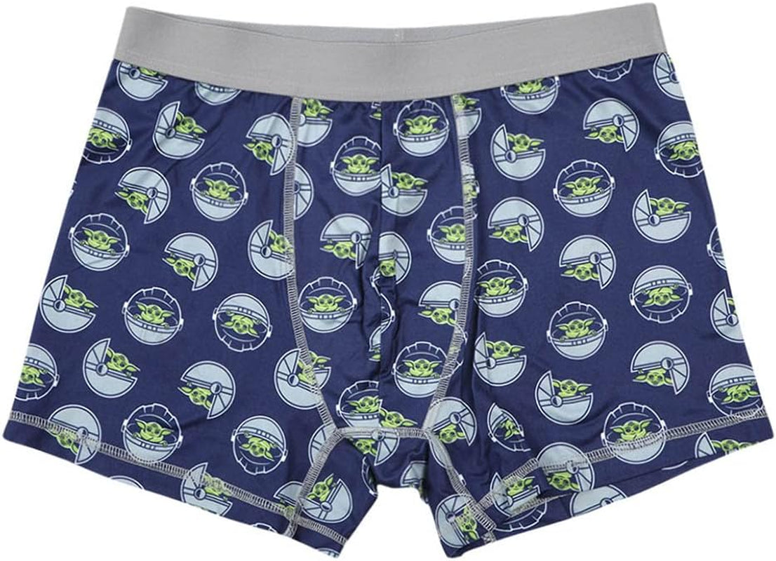 Star Wars Mandalorian the Child Character Mens 3Pk Boxer Briefs Set
