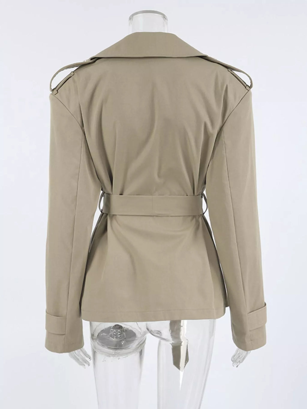 Chic Double-Breasted Belted Trench Coat Chic Double-Breasted Belted Trench Coat