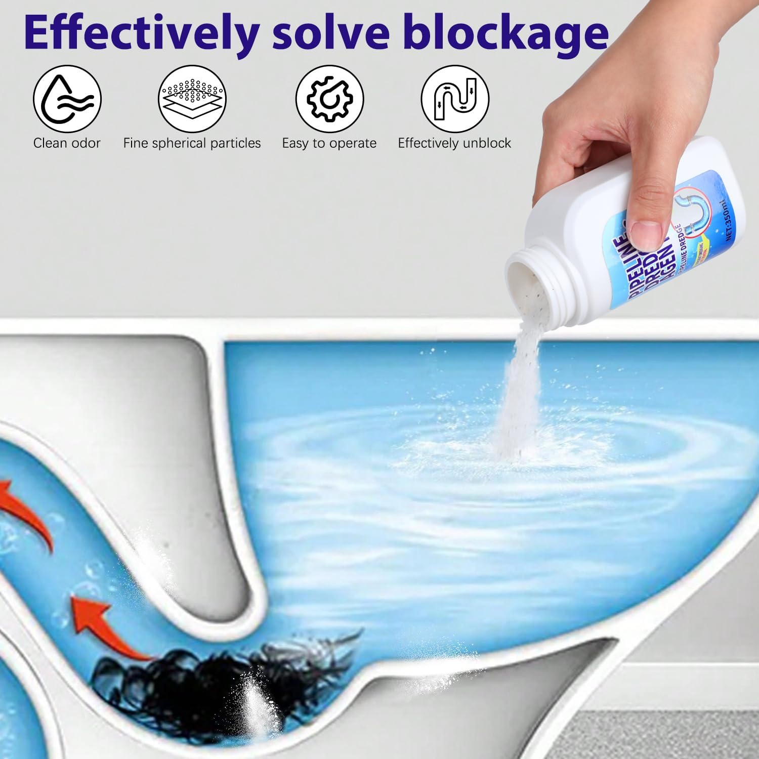 Powerful Pipe Dredging Agent Drain Cleaner