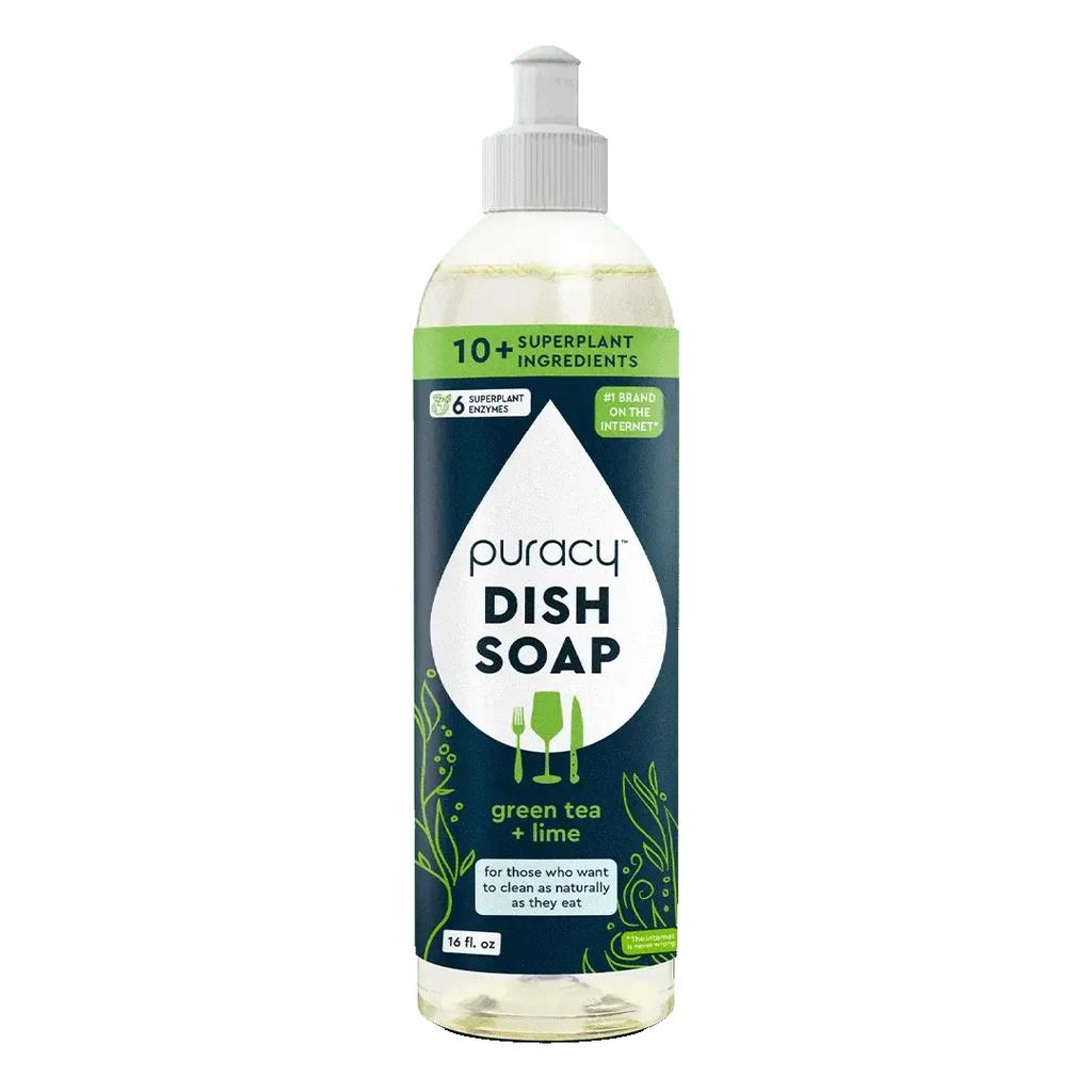 Plant-Based Dish Soap: The Concentrated, Gentle Grease-Fighter Puracy