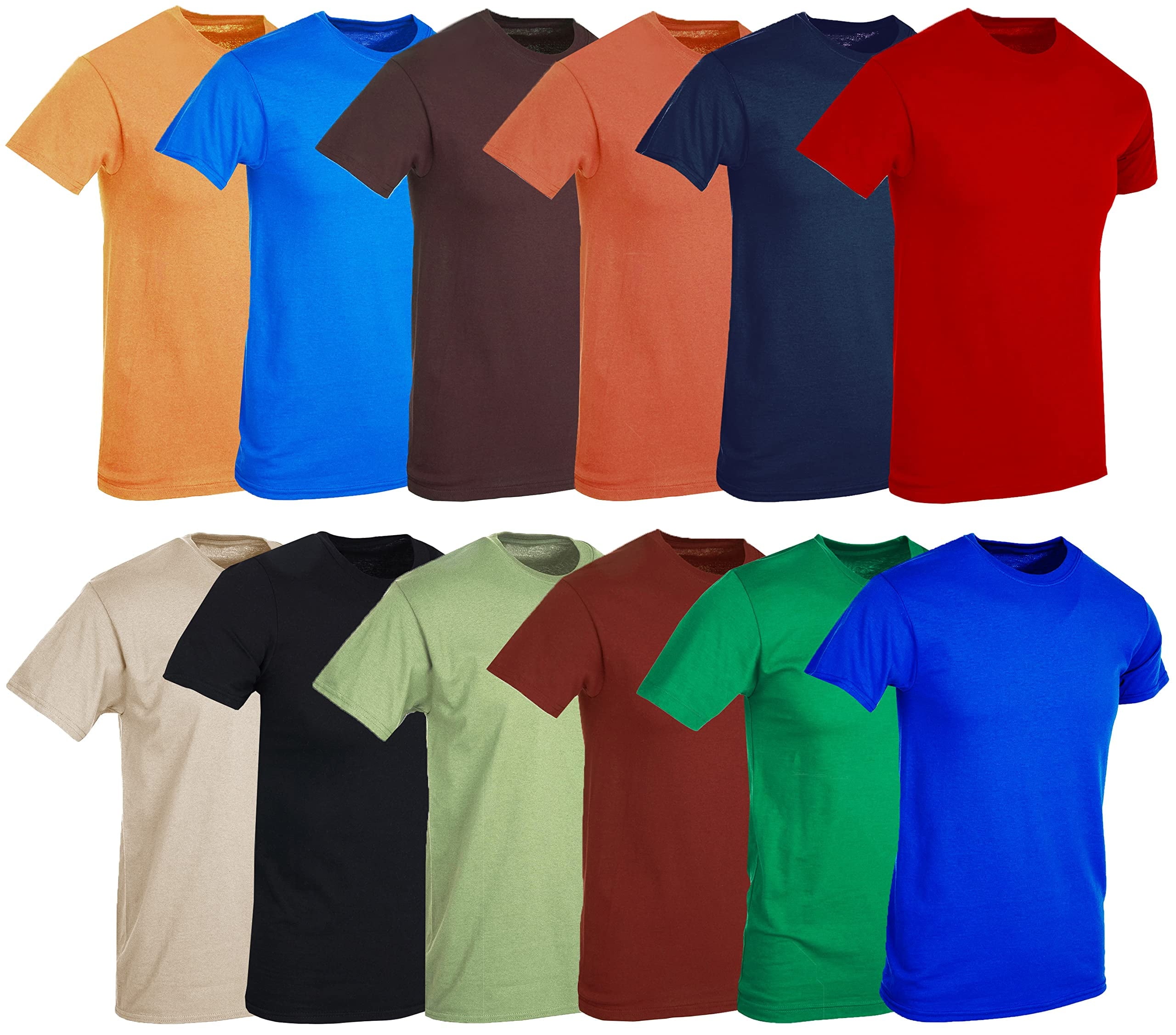Men’s Plus-Size Bulk T-Shirt Pack – Assorted Colors & Comfortable Fit